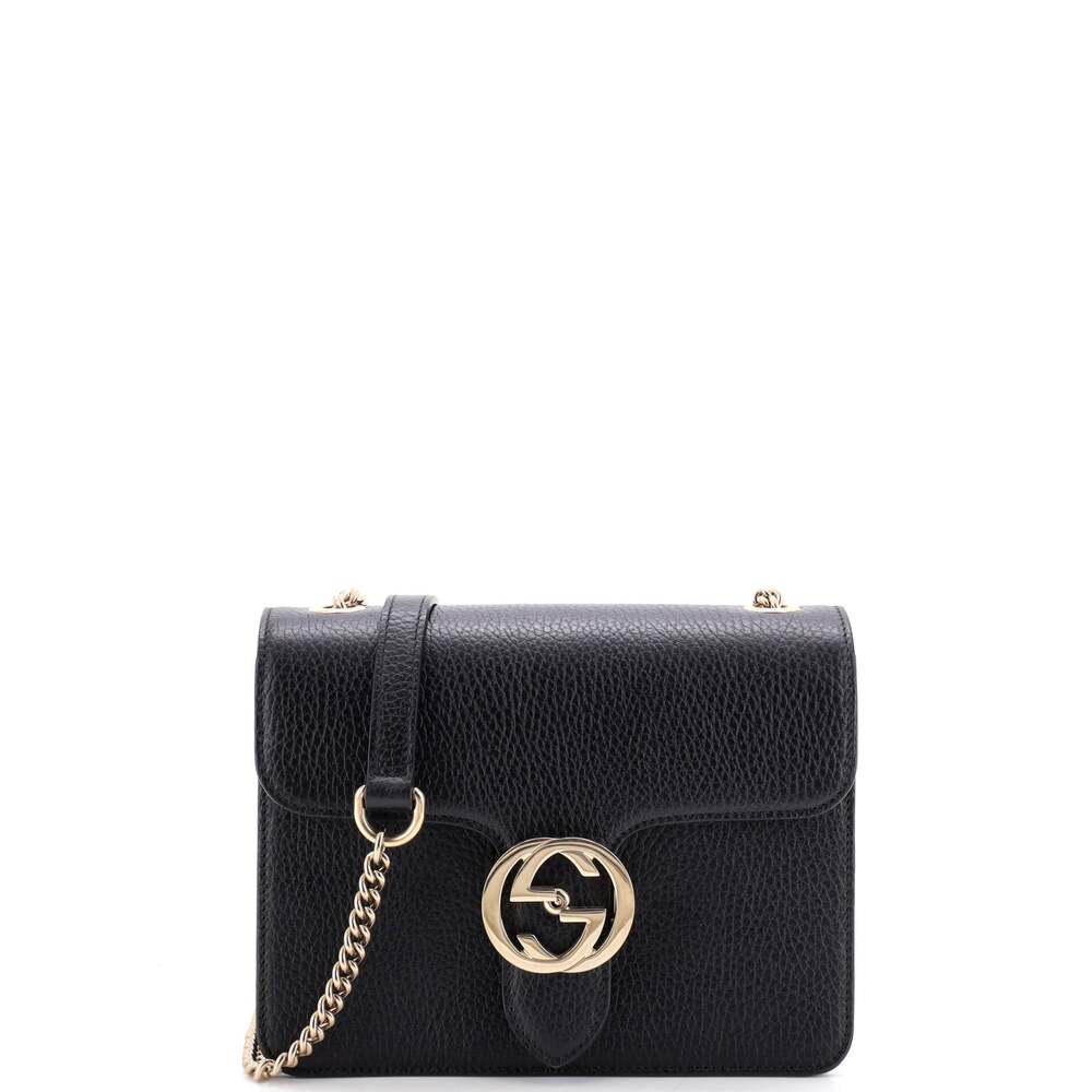 Gucci Interlocking Shoulder Bag Leather #335348G10B